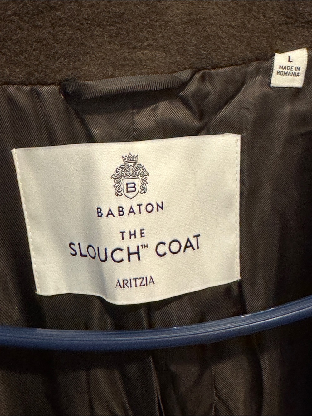 Aritzia Babaton The Slouch Coat Italian Camel Wool Brown Size L Retail $375.00 - Picture 5 of 16